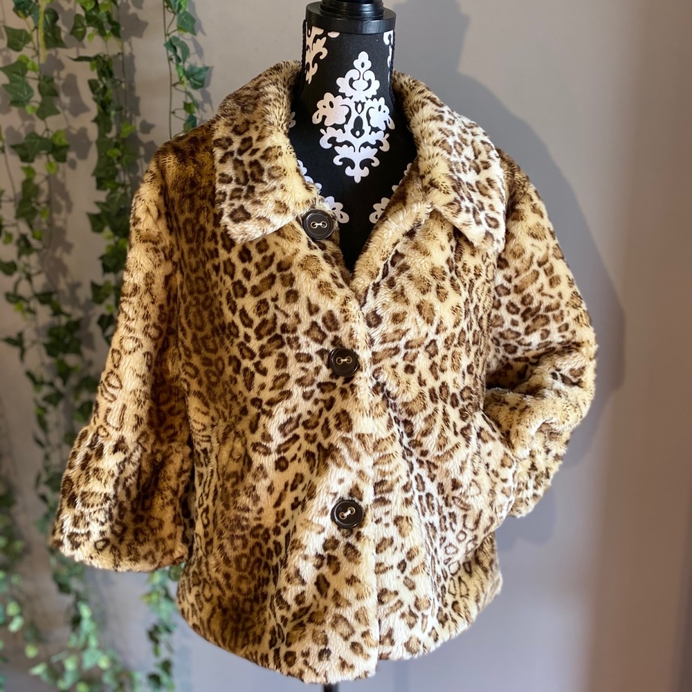 Luii Leopard Faux Fur Coat